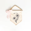 October Birth Month Hang Sign: Cosmos Flower