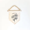 November Birth Month Hang Sign: Peony Flower