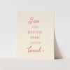 {Pink} Affirmations Art Print