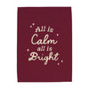 PRE-ORDER: {Cranberry} All is Calm, All is Bright Banner