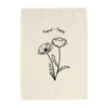 August Birth Month Banner: Poppy Flower