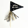 PRE-ORDER: {Black} Happy New Year Flag