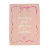 {Dark Pink} Darling Girl You Are So Loved Banner
