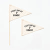 First & Last Day of School Flag Sets: Preschool - 12th Grade {Black}