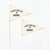 First & Last Day of School Flag Sets: Preschool - 12th Grade {Black}