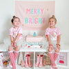 PRE-ORDER: {Pink + Blue} Merry & Bright Banner