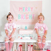 PRE-ORDER: {Pink + Blue} Merry & Bright Banner