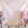 PRE-ORDER: {Pink + Blue} Merry & Bright Banner