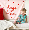 {Pink} Hugs & Kisses Banner