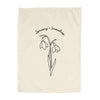 January Birth Month Banner: Snowdrop Flower