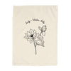 July Birth Month Banner: Water Lily Flower