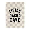 Little Racer Cave Banner - Hunny Prints x @jassn2 {Light Grey & Natural Check}