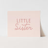 Little Sister Art Print