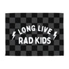 Long Live Rad Kids Banner - Hunny Prints x @jassn2 {Grey + Black Check}