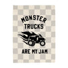 Monster Trucks are my Jam Banner - Hunny Prints x @jassn2 {Light Grey & Natural Check}