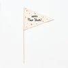 {Gold & Silver} Happy New Year Flag
