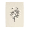 November Birth Month Banner: Peony Flower
