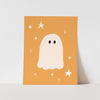 {Orange} Ghost Art Print