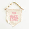 No Wake Zone Hang Sign