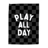 Play All Day Banner - Hunny Prints x @jassn2 {Grey + Black Check}