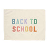 Back to School Banner with Rainbow Letters