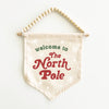 PRE-ORDER: {Red & Green} Welcome To the North Pole Hang Sign