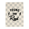 Young and Rad Banner - Hunny Prints x @jassn2 {Light Grey & Natural Check}