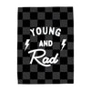 Young and Rad Banner - Hunny Prints x @jassn2 {Grey + Black Check}