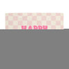 {Hot Pink & Pink Check} Happy Birthday Banner